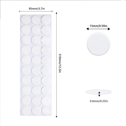 Adhesive Stick dots Two-Sided Sided Mounting Putty Stick Tack for Wall Hanging Crafts Balloons Festival Party Decorations,Clean Removable(0.59"*0.59"-250)