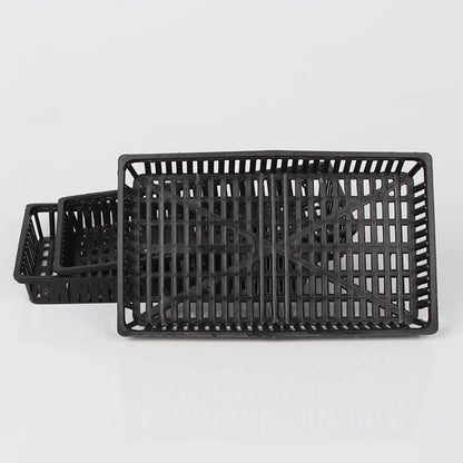 Yardwe 10-Pack Aquarium Planting Baskets Plastic Aquatic Plant Pots with Drainage Holes for Fish Tank Water Grass and Pond Plant Growth