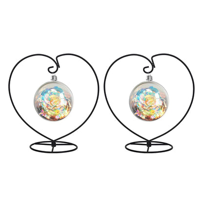 CXLE Ornament Display Stand,Iron Pothook Stand for Hanging Glass Globe, Air Plant Terrarium, Witch Ball, Christmas Ornament and Home Wedding Decoration