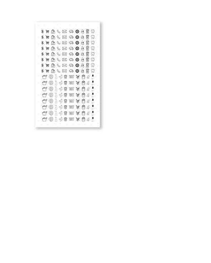 Rongrong House & Family Words and Icons Sticker Book – 25 Pages of Functional Planner Stickers – Chore, Cleaning, and Home Organization Stickers for Planners, Journals, Calendars & Family Schedules