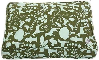 Molly Mutt Dog Crate Pad Cover, GOTS-Certified 100% Organic Cotton Canvas Mat for Dog or Puppy Crate Bed, Durable, Washable & Free of Harmful Chemicals, Pre-Shrunk, 48"x30"x2.5", Amarillo by Morning