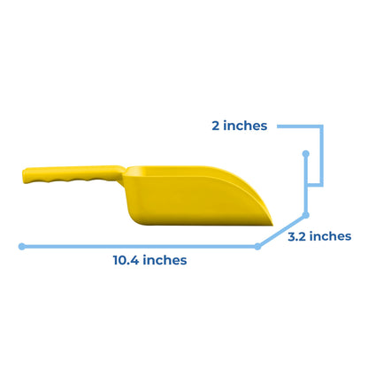 Vikan Remco 63006 Color-Coded Plastic Hand Scoop - BPA-Free Food-Safe Kitchen Utensils, Restaurant and Food Service Supplies, 16 oz, Yellow (Pack of 2)