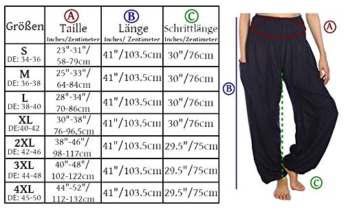 Lofbaz Women's Floral Boho Genie Aladdin Smocked Waist Harem Pants