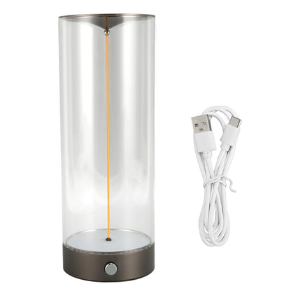 Jiawu Bedside Night Light, Modern Minimalist Dimmable Touch Lamp with Breathing Effect & Flexible Filament, USB Charging Portable LED Table Lamp for Bedroom Baby Nursery Living Room