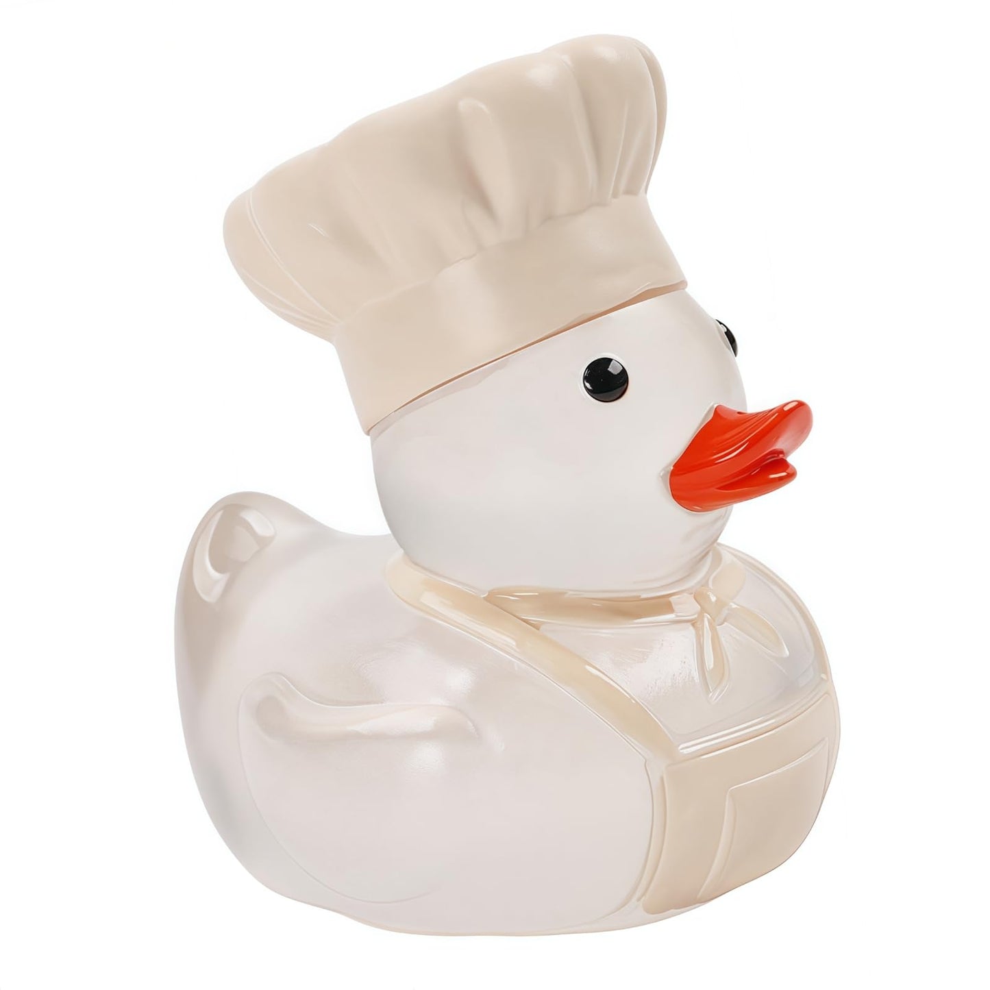 OYL Resin Chef Duck Figurine Everyday Hero Small Collectible Statue Novelty Craft Decorative Ornament for Desktop Shelf Home Office Decor Gift