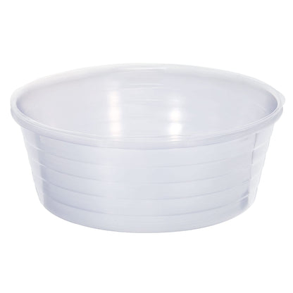 MECCANIXITY Plant Pot Saucer 12 Inch Plastic Round Flower Drip Tray for Indoor Outdoor, Clear Pack of 10