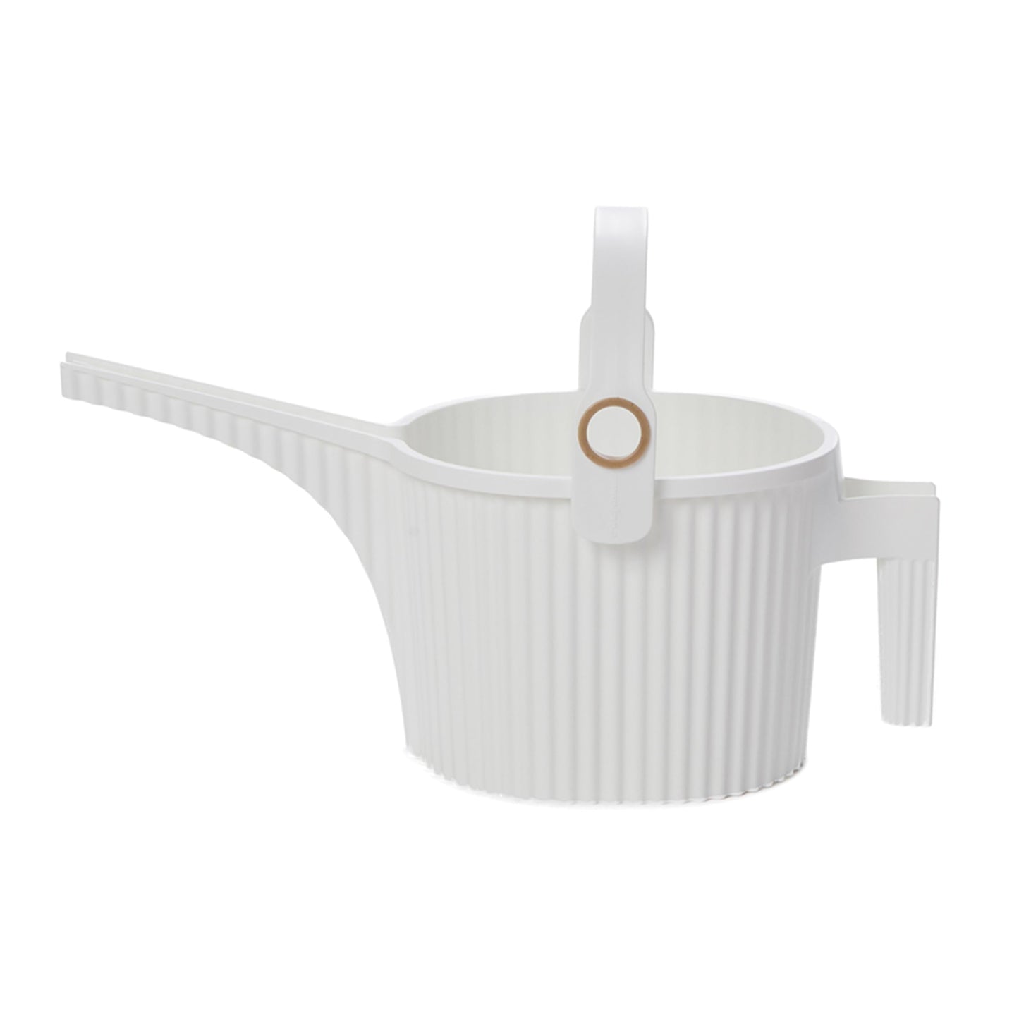 Hachiman Small Watering Can - 1.5 L Plant Watering Can with Widened Spout for Indoor and Outdoor Plants - Hands-Free Filling - 13.3" × 5.3"- White