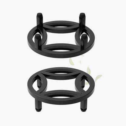 Zhongma 2 Pack 8.7" Fully Assembled Sturdy Potted Plant Stand Flower Pot Holder Heavy Duty Construction, Low Plant Stand for Home Indoor and Outdoor, Sturdy plant riser and saucer without Installation Required