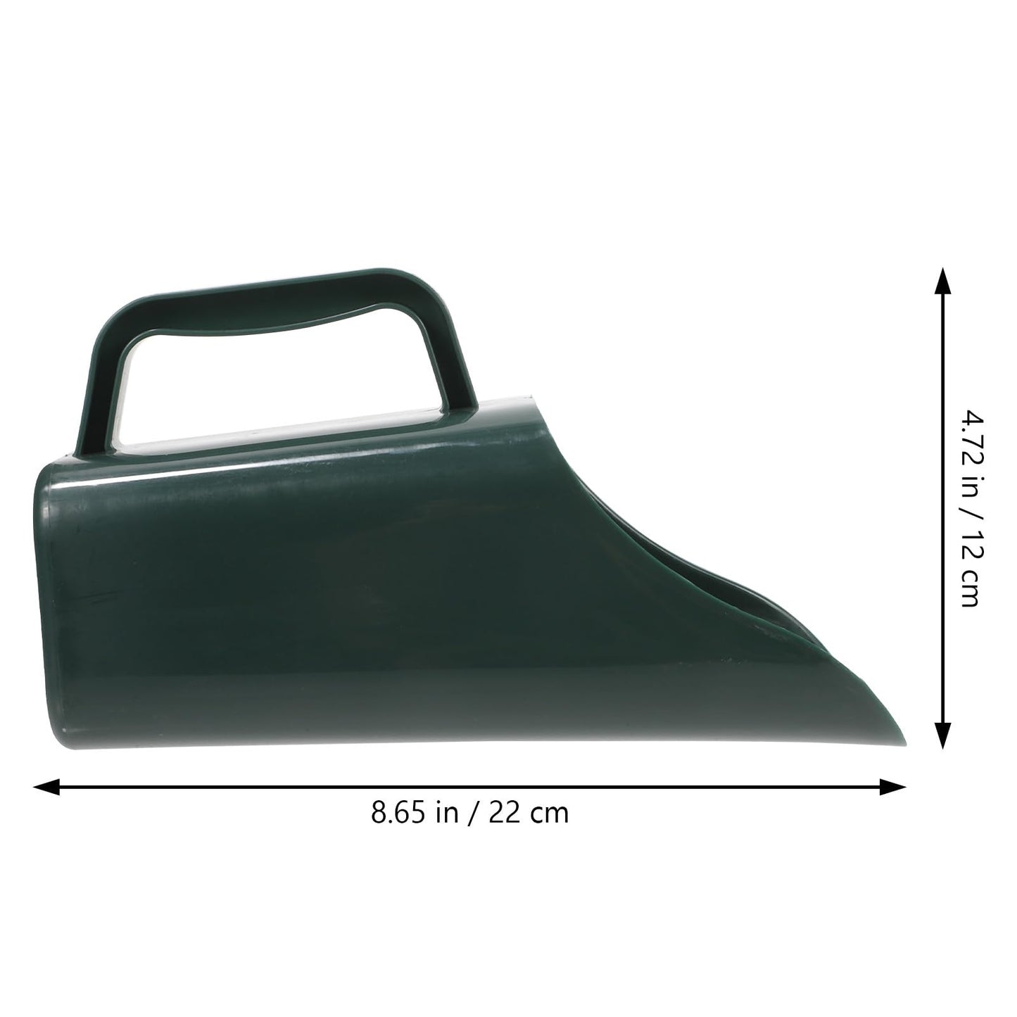 GAROZATION Multifunctional Garden Soil Scoop Shovel for Planting and Bonsai Portable Hand Soil Scooper with Large Military Green Plastic Bucket Suitable for Potting