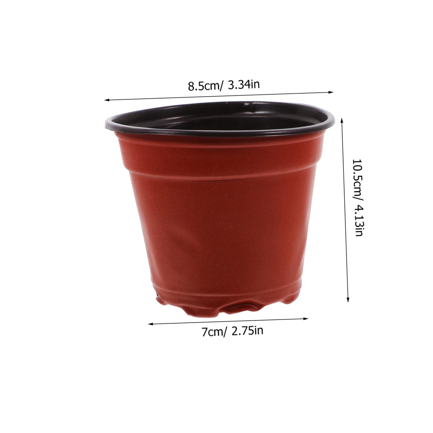HAKIDZEL 100pcs Plastic Strawberry Nursery Cup Lightweight Plant Growing Pots for Flowers Vegetables and Saplings Great Air Permeability and Automatic Water Absorption for Your Garden