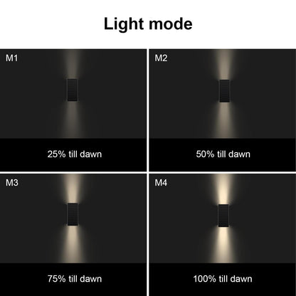 SOTTLOT Solar Outdoor Lights, 3000K 700LM Solar Wall Lights Outdoor Up and Down, Dimmable Solar Sconce Lights, IP65 Waterproof Outdoor Solar Lights for Yard Patio Garage Porch, 1pcs