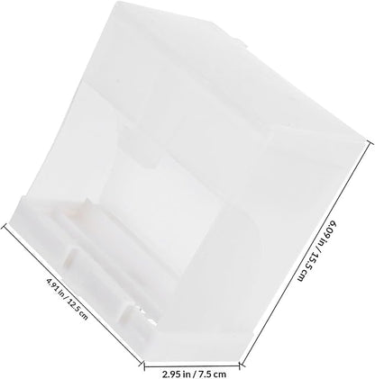 Cabilock No Mess Automatic Bird Food Box 450 Gram with Splash-Proof Design for Cage Parrot Feeding Station, Sturdy Seed Dispenser Suitable for Doves and Small Birds