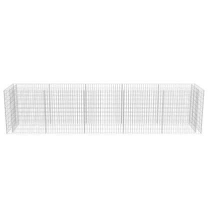 SKM Gabion Raised Bed Silver Galvanized Steel,Silver (Weight 112.66KG)