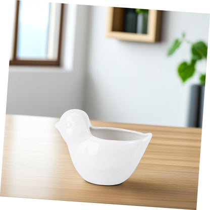BESPORTBLE Creative Ceramic Bird Flowerpot for Succulent Plants Cute Animal Design for Indoor/Outdoor Decoration Planter