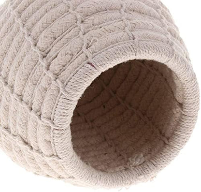 Litewoo Bird Breeding Nest Warm Rope Bed House for Small Medium Bird Parrot Parakeet Conure Cockatiel Canary Finch Lovebird Budgie (C: Cotton Rope)