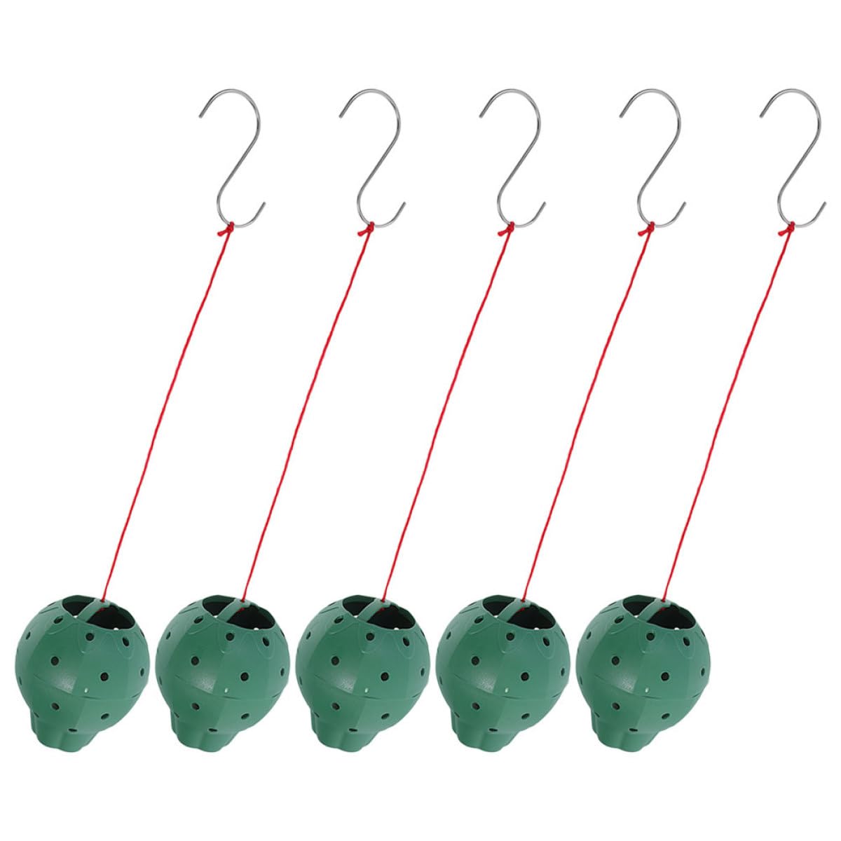 Luxshiny 5pcs Multi-Hole Hanging Strawberry Planters for Succulents and Flowers, Plastic Garden Pots with Side Openings, Suitable for Indoor and Outdoor Seed Starting and Hanging Plants