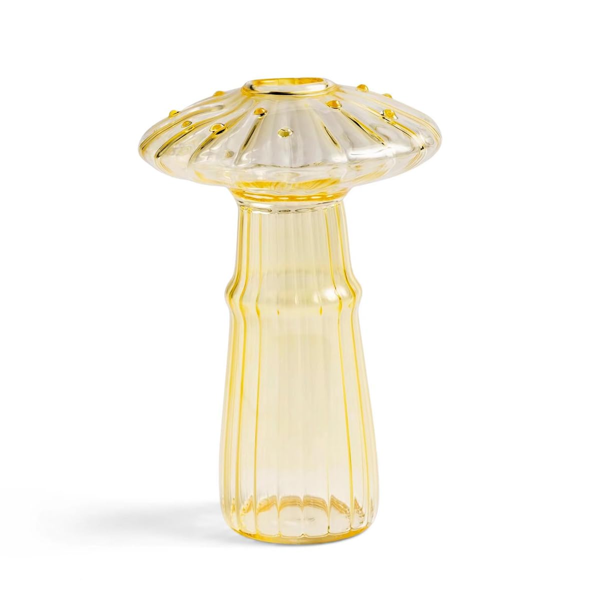 3-Piece Mushroom Shape Glass Terrarium Hydroponic Flower Vase Nordic Cute Pot Bud Plant Containers Birthday Christmas New Year Garden Home Office Room Desktop Décor