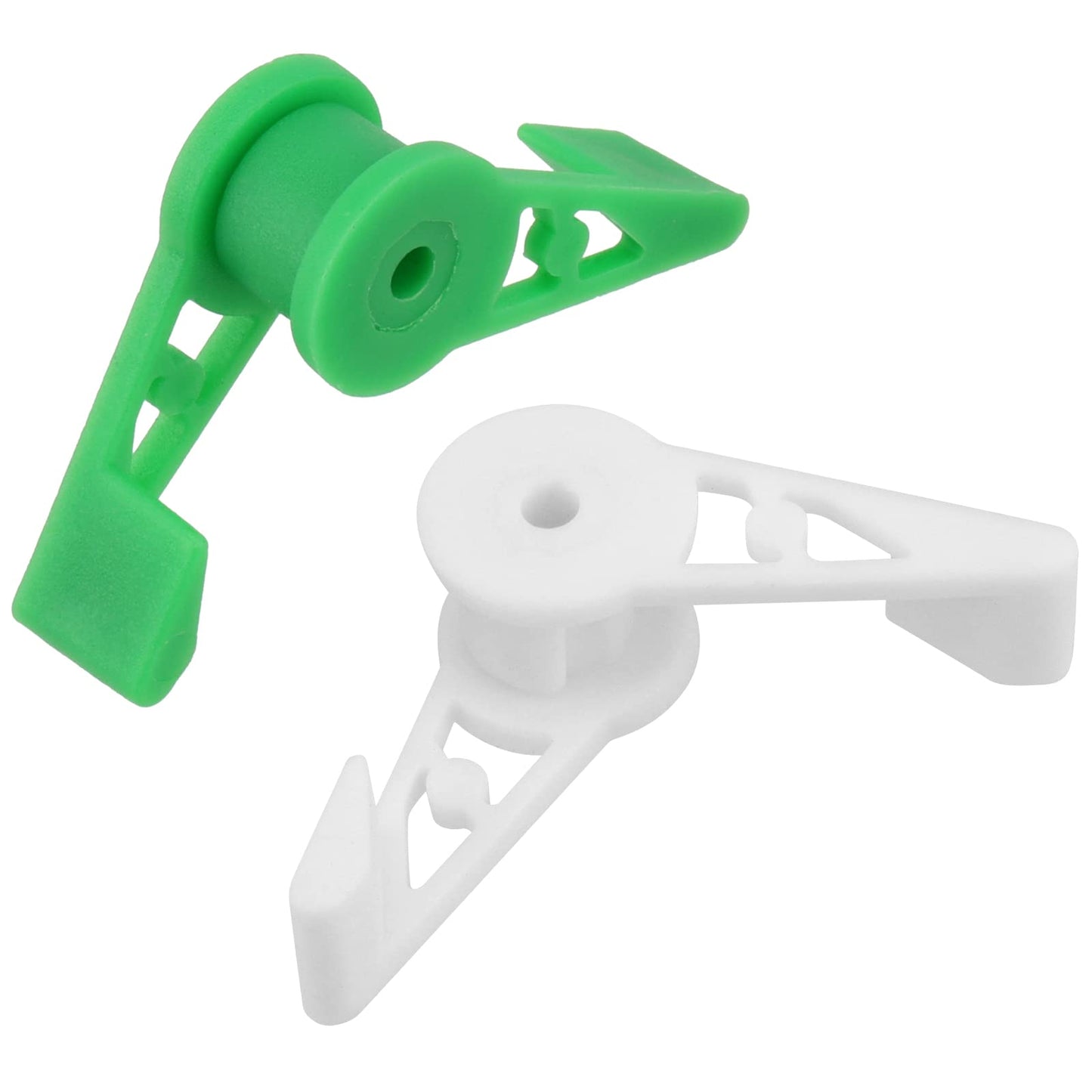 KEILEOHO 120 PCS 360 Degree Adjustable Plant Clips, Plant Branches Bender Stem Trainer Clips, Plant Low Stress Training Clips for Low Stress Training Plant Stem Support, White and Green