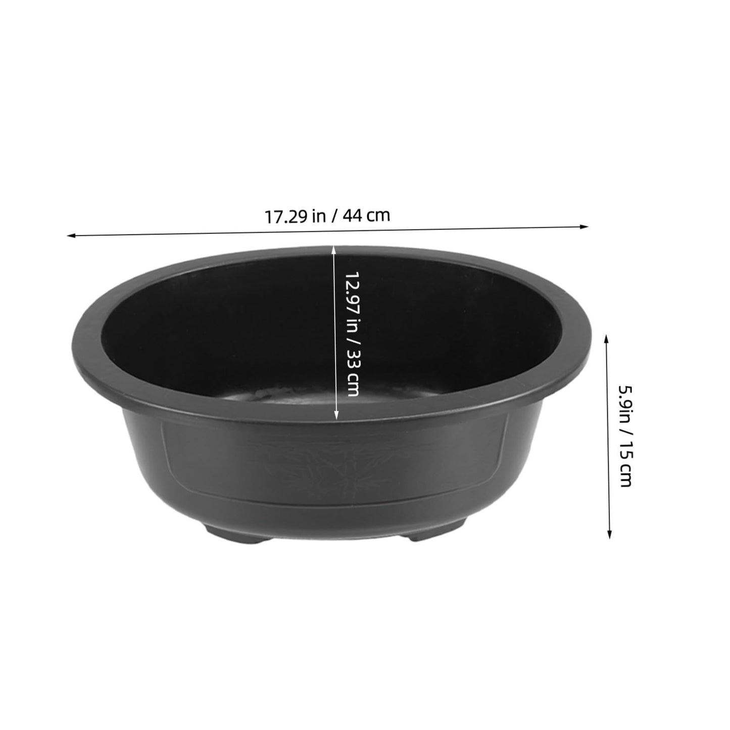 Kisangel 2pcs Large Oval Planters with Drainage Lightweight Durable Flower Pots for Gardening Reusable Plant Containers for Flowers and Bonsai Home Decor