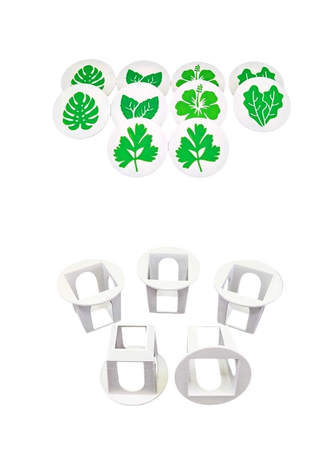 Grow Cubes for Hydroponic System/Compatible with Gardyn (10 Grow Cubes / 10 Mix caps)