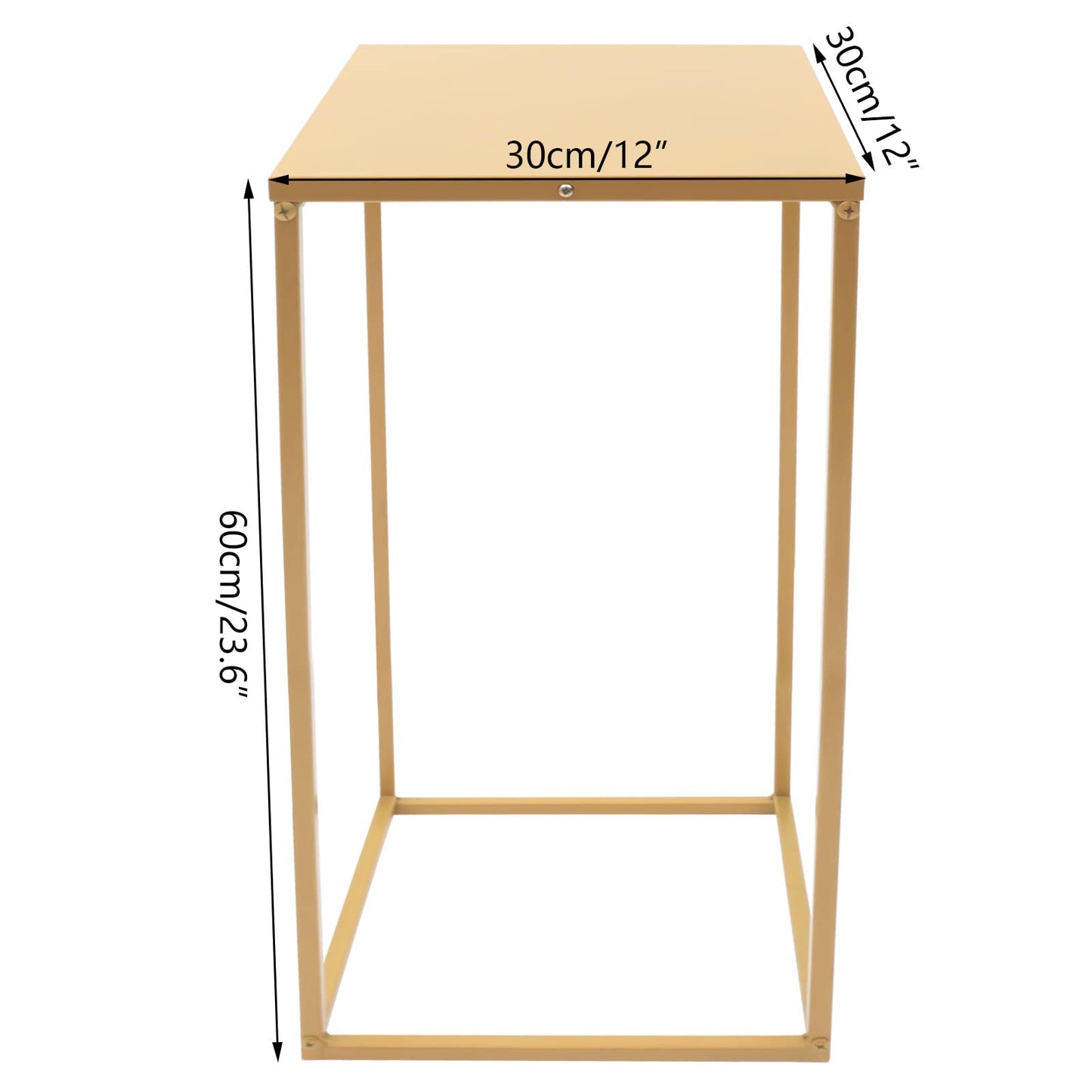 LIAPDG 10Pcs Metal Flower Stand, DIY Outdoor Wedding Bouquet Holder Geometric Centerpieces Gold Pedestal Stand Metal Floor Vase for Wedding, Anniversary or for Living Room, Fireplace