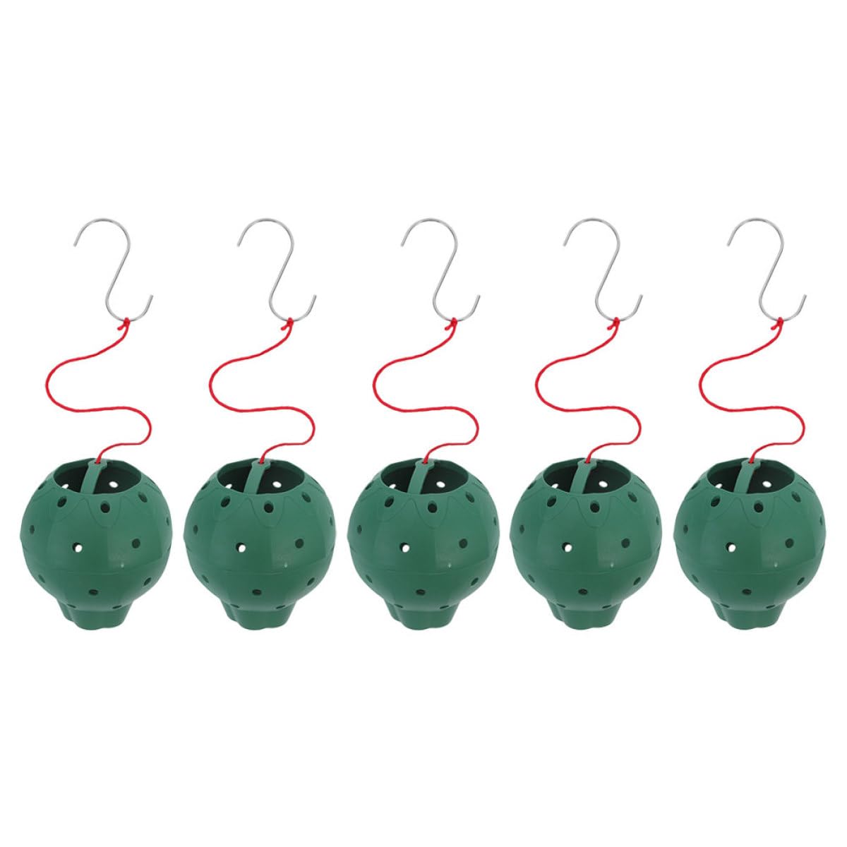 HOODANCOS 5pcs Plastic Strawberry Jar Planters with Side Holes for Succulents and Seed Starting, Multi-Hole Nursery Pots for Indoor Hanging Gardening and Bonsai Growing