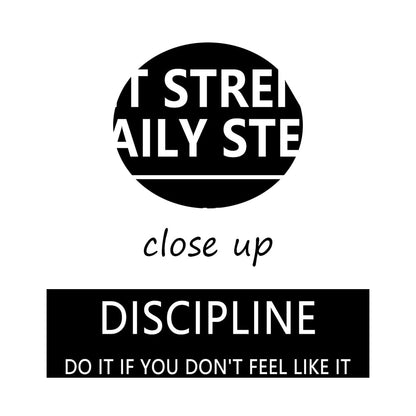 Silent Strength,Daily Steps quote Inspirational Wall Art Affirmative Motivational Poster Canvas Painting Prints Wall Pictures for Home Office Gym Decor Framed Artwork [12''W x 18''H]