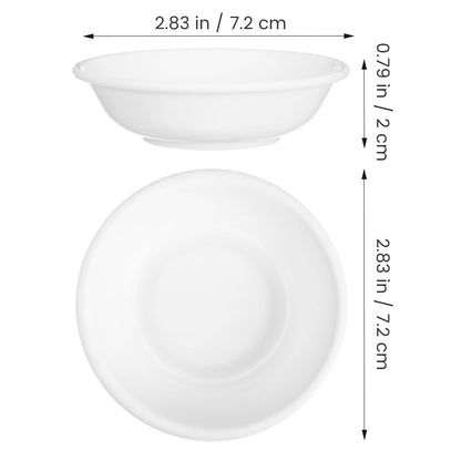 Angoily 20Pcs Unbreakable Dipping Sauce Bowls 2 Oz Plastic Round Soy Sauce Dish Appetizers Ramekin Set White Small Serving Bowls Condiment Side Dishes for Restaurant BBQ Party Dinner, Charcuterie