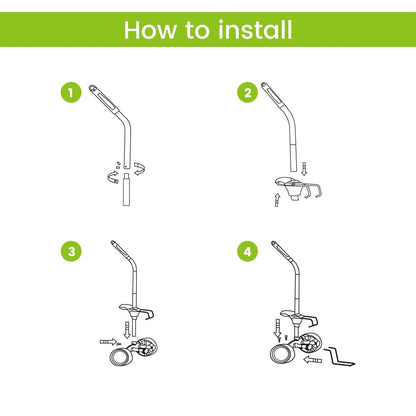 EJWOX Heavy Duty Plant Dolly Caddy - Pot Mover for Garden w/ 165 lb Capacity, Flat-Free Wheels & Suction Cups | Adjustable Handle, Floor Protection