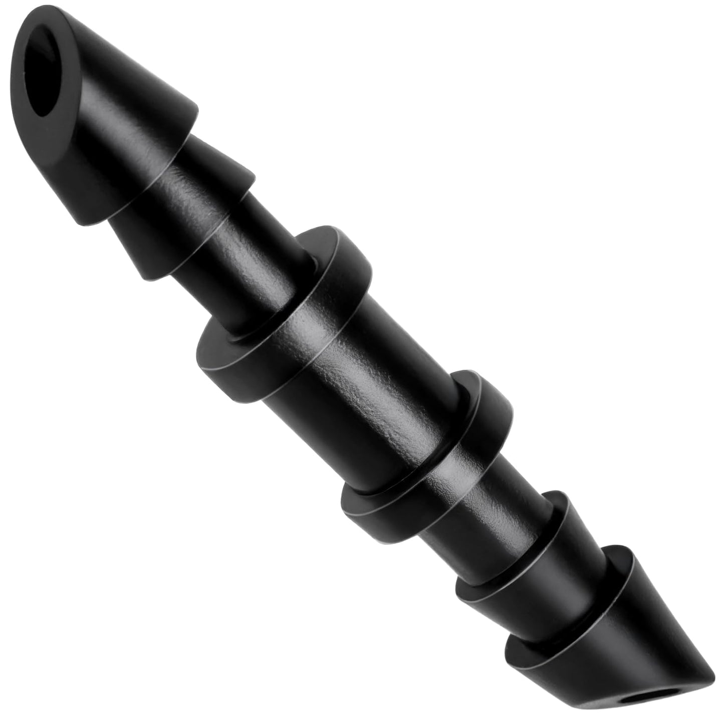 RedChili Drip Irrigation Universal 1/4" Barbed Coupling Fitting, 110 Pieces Drip System Parts Double Barbed Coupler Connectors Fits 1/4-Inch Drip Tubing Irrigation for Drip Line Connection