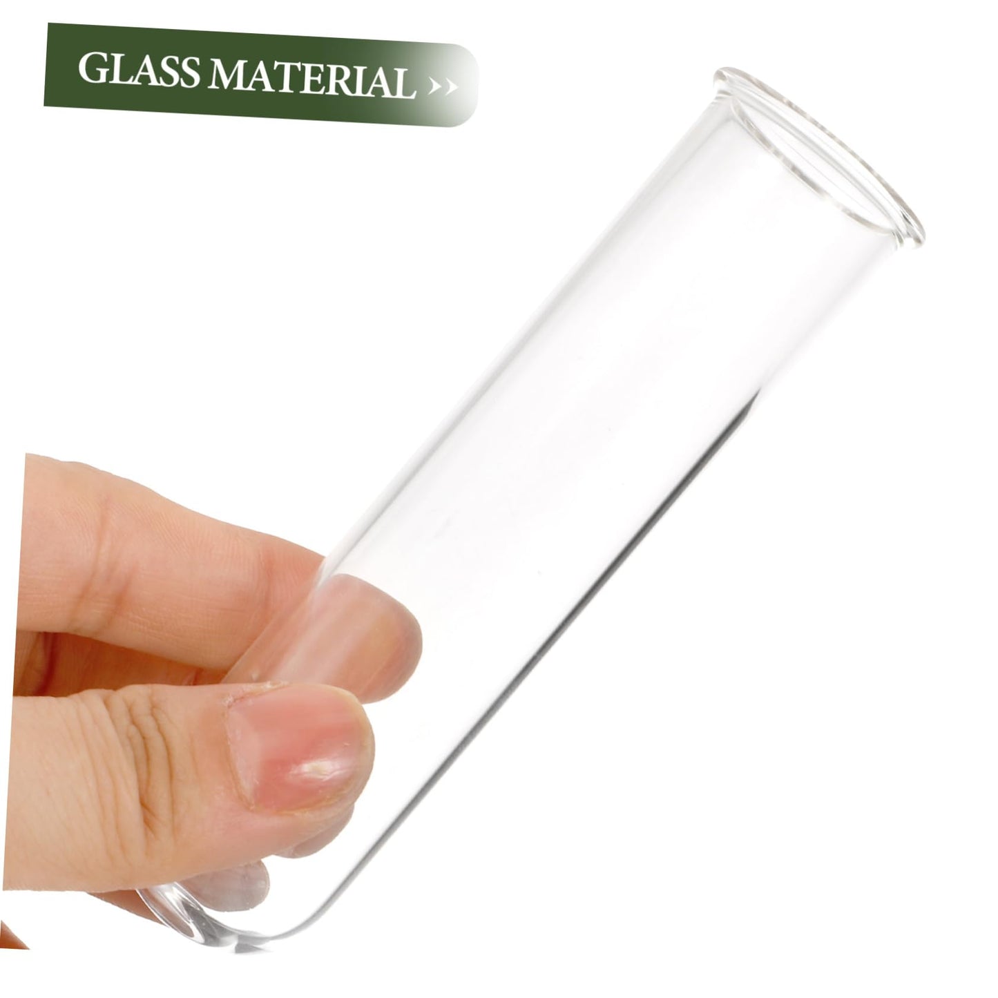 Toddmomy 5pcs Glass Test Tube Vase for Air Plants Live Houseplants Propagation Station Terrarium Plants