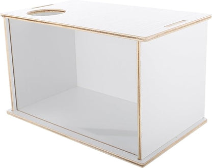 Wooden Hamster Sand Bath Box Multi-Function Pet Bathtub for Chinchillas Animals Easy to Design for Bathing Toilet Use Fresh Tidy Space