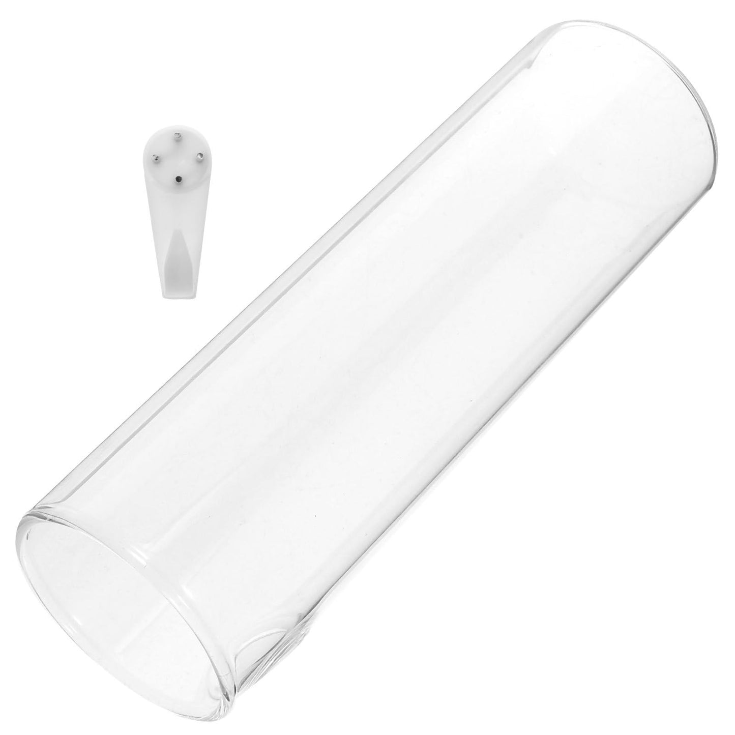 COHEALI Wall Hanging Glass Terrarium Vase with Adhesive Gel, Tall Hydroponic Planter for Indoor Plants, Modern Cylindrical Glass Flower Tube for Home Décor