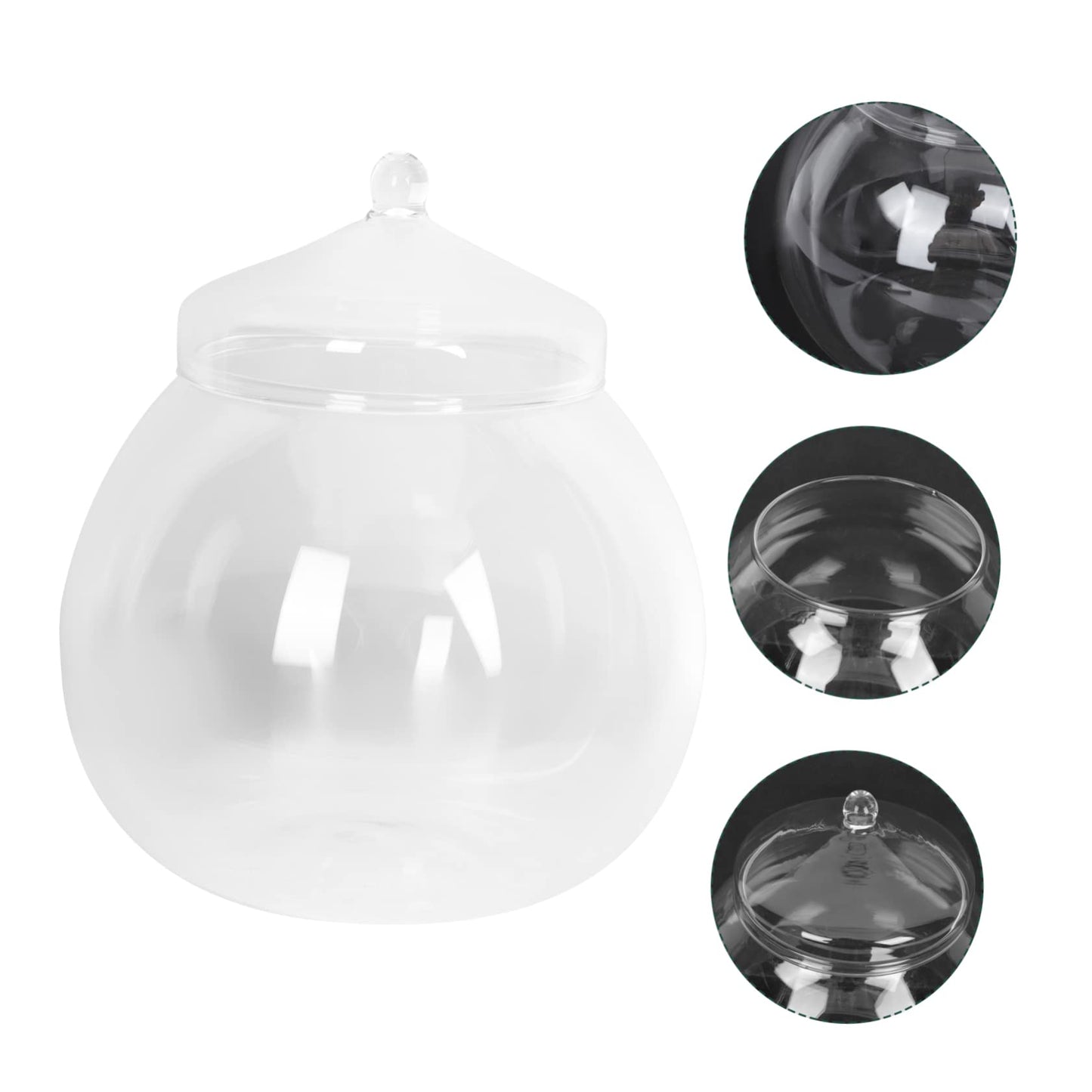 Glass Plant Terrarium Lid Eco Bottle Terrarium Jars Moss Ball Decorative Vase Style