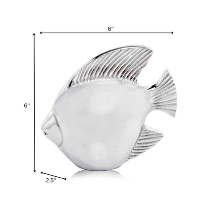 Pez Fish Sculpture, Sculpture, Fish, Underwater, Sea, Sea Life, Tabletop, Home or Office Decor, Water, Ocean, Decor, Aluminum Accessories