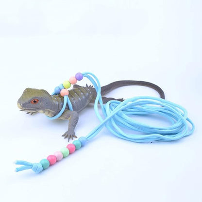 1 Pcs Adjustable Lizard Harness Walking Harness Bearded Dragon Leash Reptile Dragon Leash Harness Lead for Small Animal Hamster Reptiles