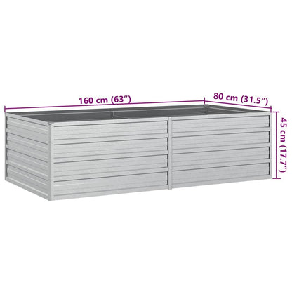Garden Raised Bed Silver Galvanized Steel Large Garden Raised Bed, Gardening, Pots & Planters, 316884
