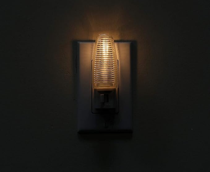 Kingman Night Light Wall Plug in with On/Off Switch Warm White UL Listed, 120V 4W (1 Pack)