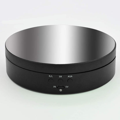 Pjeghbvop 360 Degree Motorized Rotating Display Stand Automatic Platform Adjustable Electric Display Turntable Cake Turntable