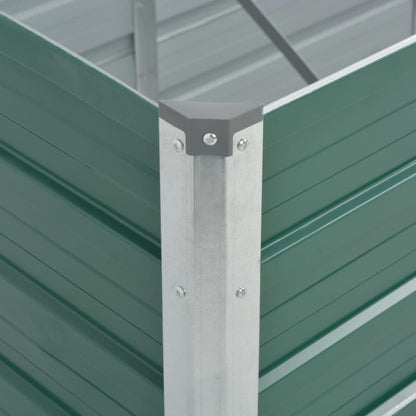 SKM Raised Bed Green Galvanized Steel 94.5x31.5x30.3 in Raised Bed,Green (Weight 30.86KG)