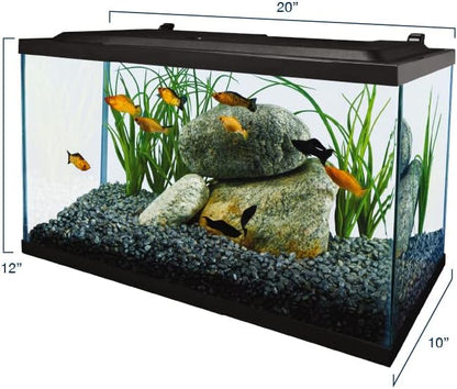 Tetra Aquarium, 10 Gallon, Complete Tropical Fish Tank Kit with LED Lighting for Freshwater Fish
