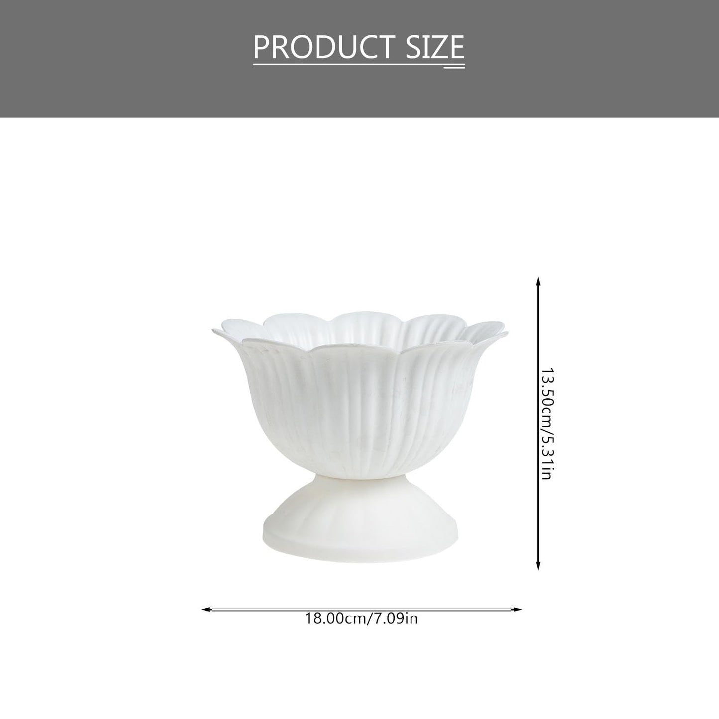 NOLITOY Wedding Pot Large Outdoor Pots for Indoor Urn Vase Pots Vase Houseplant Plant Cage Pillar Planter Houseplant Garden Rome White Front Door