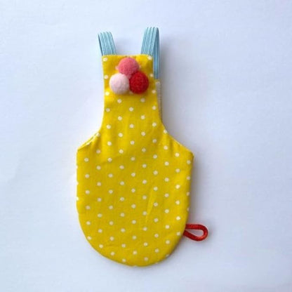 Bird Flight Suits Diapers, Parrot Flight Suits Diapers for Monk Parakeets, Cockatiels Flight Suits, Parrot Clothes, Bird Training Nappy Suit Liners Clothes (Yellow,Lovebird)