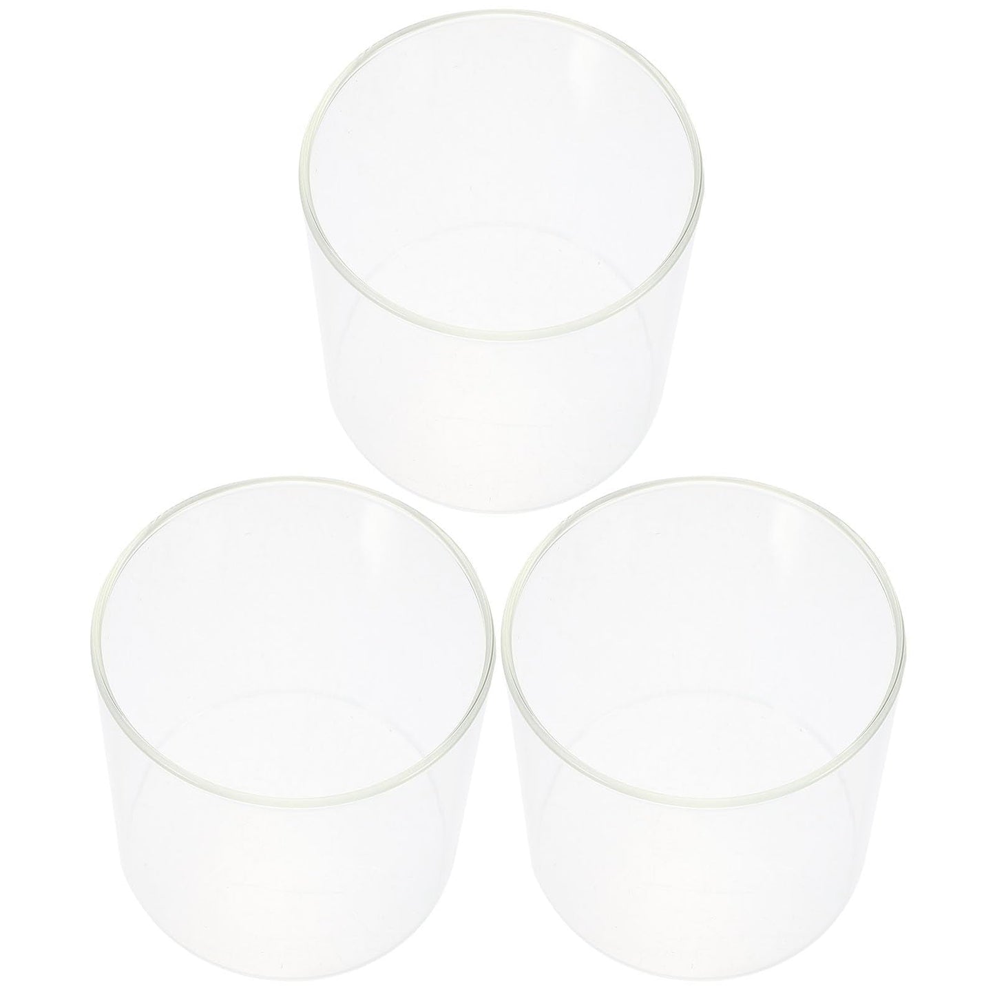 Beaupretty 3pcs Cylinder Hydroponic Flower Vase Glass Bowl 10x10cm Glass Fish Tank Plant Terrarium Indoor Decorative Flower Container
