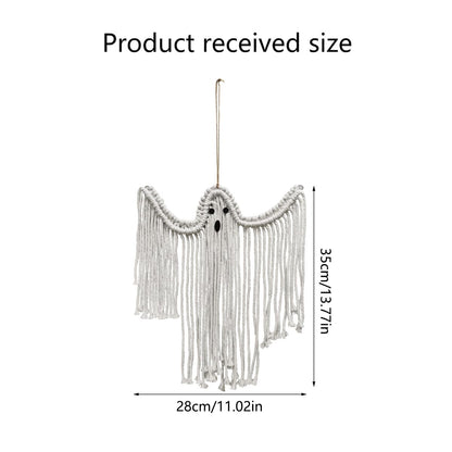 Runtoo Halloween Hanging Ghost, Cute Flying White Hanging Ghost 14" Decoration for Front Yard Patio Lawn Garden Party Holiday Decor Indoor Outdoor