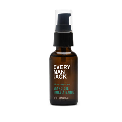 Every Man Jack Men's Beard Oil - Aged Bourbon Fragrance - Deeply Moisturizes and Softens Your Beard and Adds a Natural Shine - Naturally Derived with Shea Butter and Argan Oil - 1 fl oz