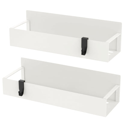 Metal 4 Pack Magnetic Spice Storage Rack Organizer for Refrigerator and Oven, Black Fridge Organizers and Storage