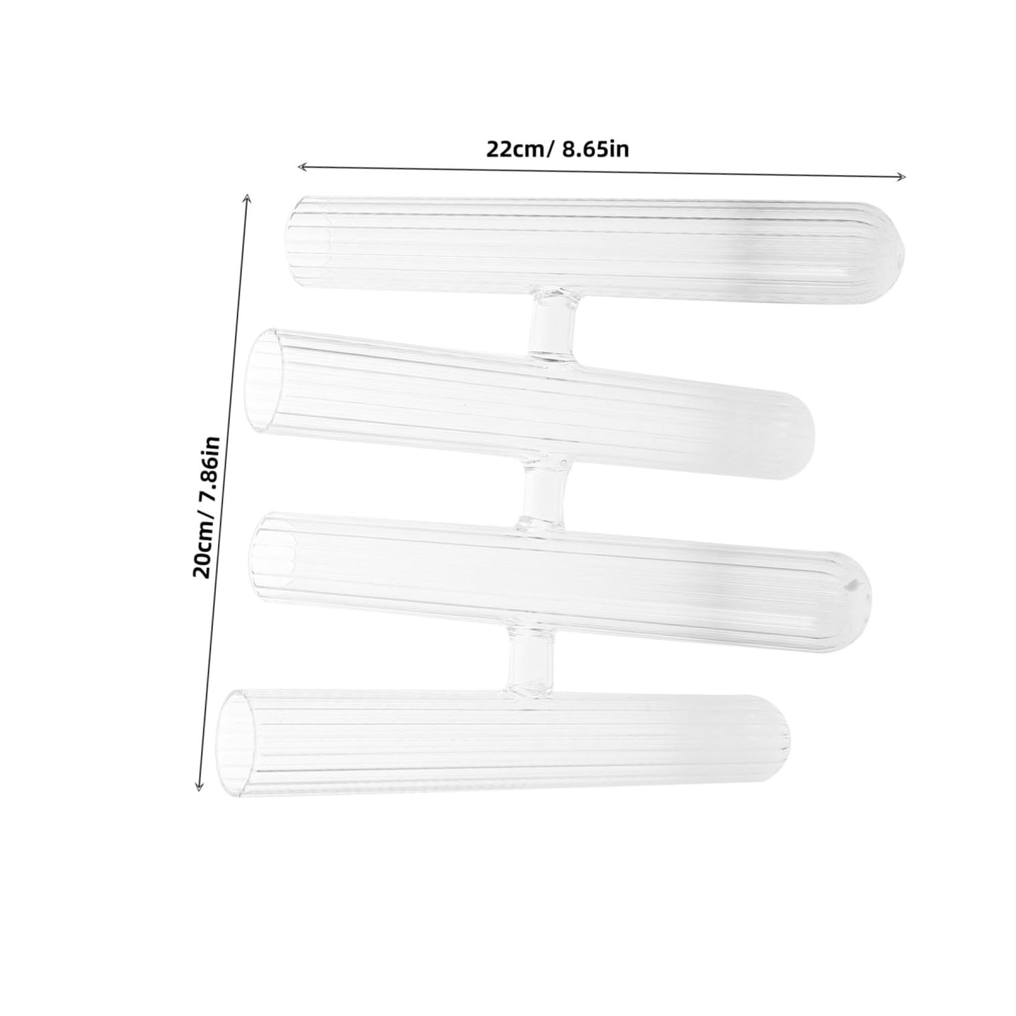 Toyvian Glass Test Tube Flower Holder Hydroponic for Plant Terrariums Desktop Decor and Window Display