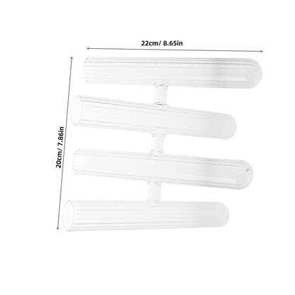 Toyvian Glass Test Tube Flower Holder Hydroponic for Plant Terrariums Desktop Decor and Window Display
