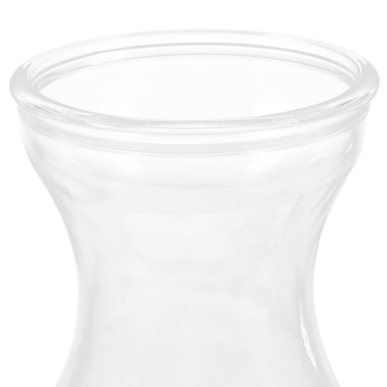 Yardenfun Transparent Glass Craft Vase 5.11X3.54X2.75In Small Flower Container Decorative Planter Inserts for Home Table and Wedding Centerpieces